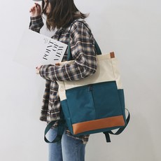 Lulubag 男女通用 Cosad 肩背兩用後揹包 + 配件隨機出貨, 綠色(包)