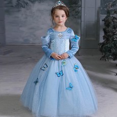 Wow Kids 可愛蝴蝶長袖公主洋裝