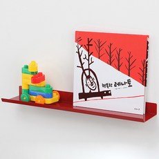타공판 스틸선반 소 30cm + 콘크리트벽 액세서리, 1세트, 레드(선반)