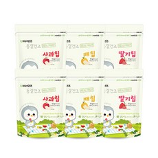 베베잇츠 동결건조 과일칩 3종 세트, 사과 + 배 + 딸기, 2세트