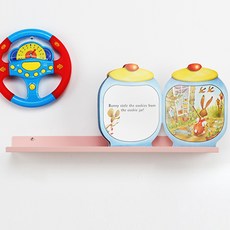 타공판닷컴 스틸선반 + 타공판용 나비볼트 악세서리 300x105x35mm, 1세트, 핑크