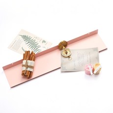 타공판닷컴 스틸선반 + 타공판용 나비볼트 악세사리 500x105x35mm, 1세트, 핑크