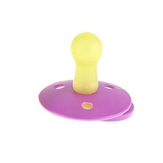 BIBS 丹麥安撫奶嘴+奶嘴收納盒, 第2階段(6~18個月), Purple, 1個