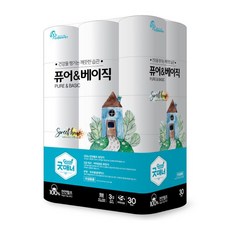 Good manner PURE&BASIC3層捲筒衛生紙 20m, 30捲, 1袋