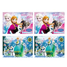 FROZEN 角色素描本 4件組 隨機出貨, 26張