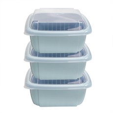 The IO Company蓋子+篩網+攪拌碗組, 藍色