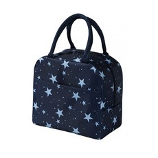 I Love Home 動物圖案保溫保冷袋, 海軍藍星星