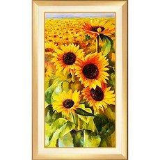 Blingbling 寶石十字繡串珠 DIY 套組 BL3D-1048, 盛開的向日葵, 1套