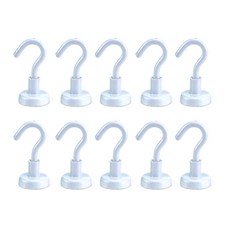 彩色掛鉤磁鐵 KNE20 10入, 白色