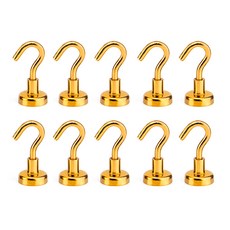彩色掛鉤磁鐵 KNE20 10入, 金色