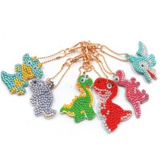 Bling Bling DIY鑰匙吊飾5件組, 侏羅紀恐龍, 1套