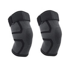 웰럽 벨트온 무릎보호대 블랙 WL-1019, 2개
