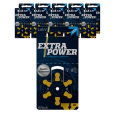 엑스트라파워 보청기 배터리 6p, 10, 10개