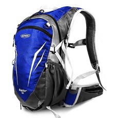 Xpeak Raptor 15 自行車背包 + 防雨罩 + 頭盔網布套裝, 藍色