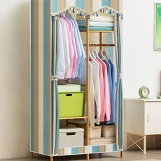 가팡 원목 조립식 옷장 커버세트 C, 혼합색상