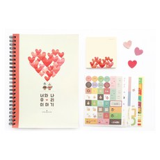 JLogue Love Blossom 情侶日記套組, 混合色, 1套