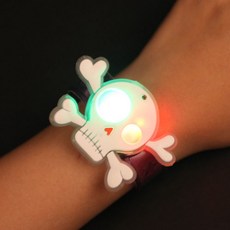 PARTYHAE LED發光萬聖節手環, 骷髏, 10個