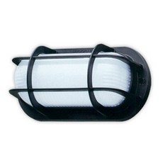 防水 20W 直式 LED壁燈 U型 燈泡色, 黑色