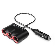 텐교 차량용 고속충전 3구 멀티소켓 시거잭 120W, 1개