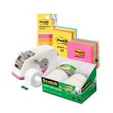 3M Post-it 辦公用具便利貼組, 混合顏色, 1套