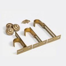 창안애 커튼 조절브라켓 25mm, 골드, 1세트