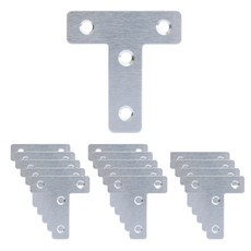 EMPIRE 不鏽鋼家具木材加固連接鐵件 T型扁鐵 4H1T50, 15個