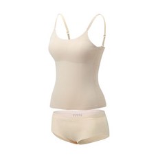 Soleil 素色簡約胸罩背心+內褲組