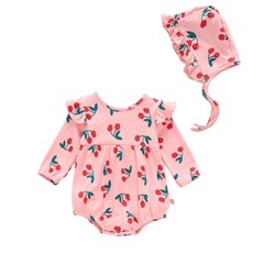 JOY MULTI 女童櫻桃印花包屁衣