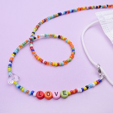 HAIRBOW 孩童彩虹愛心口罩帶