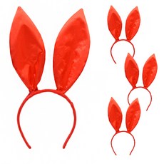 性感兔女郎髮箍, 紅色, 4個