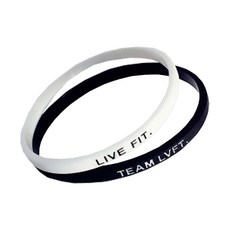 NAYA STYLE Superlex 運動矽膠錶帶 2件套, LV 黑色，白色