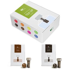 Tea-Up 茶葉瓶裝2款組 2g, 牛蒡茶20入+梔子茶10入, 1組