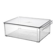 KEYMING 冰箱透明整理盒 大型 YH004, 1個, 1個