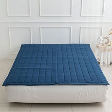 믹스앤매치 로이 고정밴딩 침대패드, 무드네이비