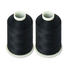 高級縫紉線 45S/2, #1021 黑色, 2捲