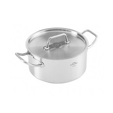 KUHN RIKON 瑞康屋 電磁爐適用雙耳不鏽鋼湯鍋+鍋蓋 3L, 20cm, 單色