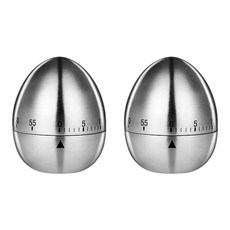GUNU簡便模擬烹飪計時器 雞蛋形狀, 單色, 2個