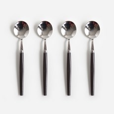 NICOTT good grip系列甜點勺, 深棕色, 4個