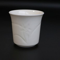 gongboocha Okja Mae Nan Guk Porridge Daebae Naan 白瓷茶杯 120ml, 單色, 1個