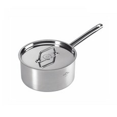 KUHN RIKON 瑞康屋 電磁爐適用單柄不鏽鋼湯鍋+鍋蓋, 18cm, 單色