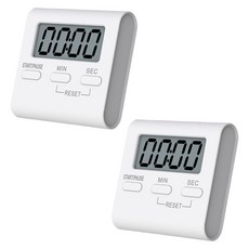 GUNU 烹飪數字廚房定時器, 2個, 白色的