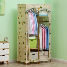 가팡 원목 조립식 옷장 커버세트 B, 혼합색상