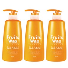 水果奈良水果蠟精華護髮乳, 500毫升, 3個