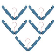 마켓감성 접는 옷걸이, 다크블루, 5개입