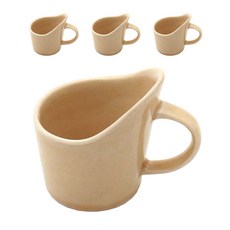 Dalsogeum 手工陶瓷亮面紙杯架 4入, 桃子色