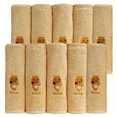 Moohan Towel Kakao Friends圖案刺繡洗臉毛巾 9號, Ryan, 10個