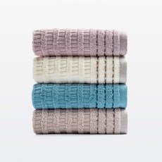 優質棉質毛巾套組 4 件 M23, 混色, 1組