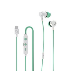 COX Type-C 電競有線耳機, CGR100ANC, 薄荷白