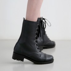 Dangolunni 女款皮革中筒馬丁靴