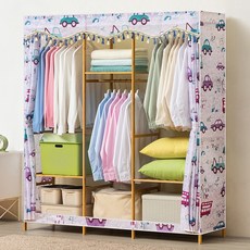 가팡 원목 조립식 옷장 커버세트 F, 혼합색상